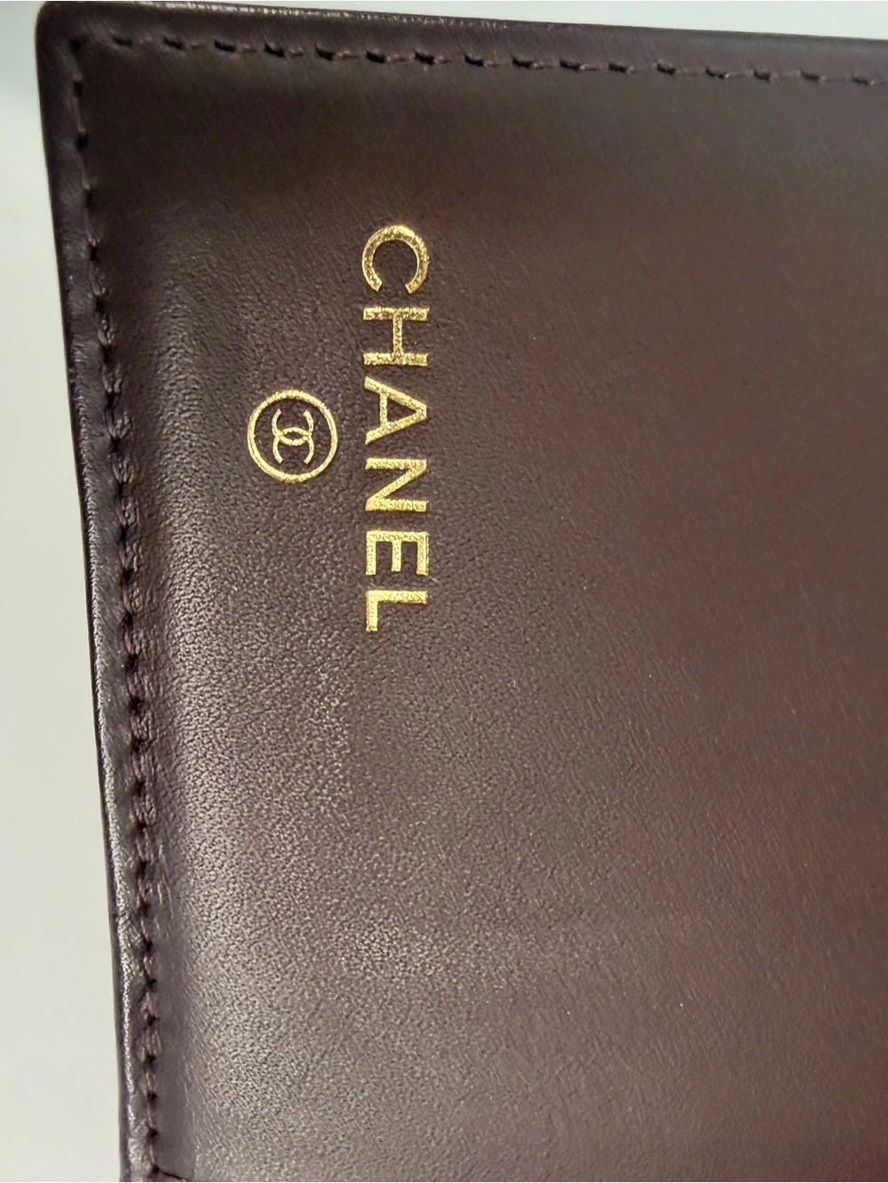 CHANEL Black Caviar Leather Classic Flap Wallet Medium Trifold Gold CC Vintage